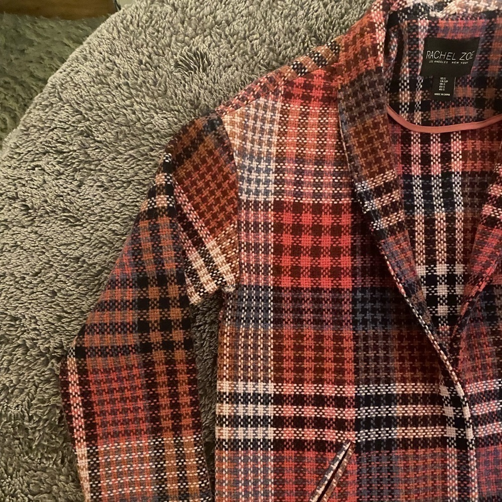 RACHEL ZOE Women’s Pink Tweed Coat - Picture 11 of 16